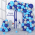 Navy Blue Gray Balloon Garland Arch Kit, 127PCS Night Blue Light Blue