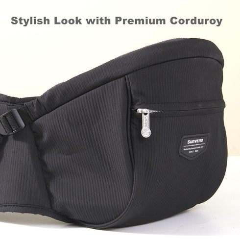 45lbs, Sunveno Baby Carrier with Hip Seat,Ergonomic Baby Hip Carrier, Front-Facing Baby Holder, Anti-Slip Seat Surface