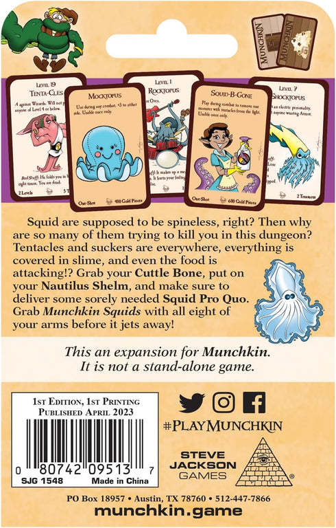 Munchkin Squids Board Game