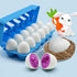 MOONTOY Dinosaur Matching Eggs for Toddlers, 12PCS Educational Learning Color & Shape Recognition Montessori Toy