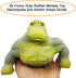 Funny Gray Rubber Monkey Toy, Decompress and Stretch Stress Gorilla, Squeeze Monkey Toy for Kids and Adults