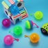 24 2.56 Inch 6 Civaner Pcs Light up Balls LED Flashing Spiky Bouncy Balls Sensory Toys Bulk Light up with Rope Flash