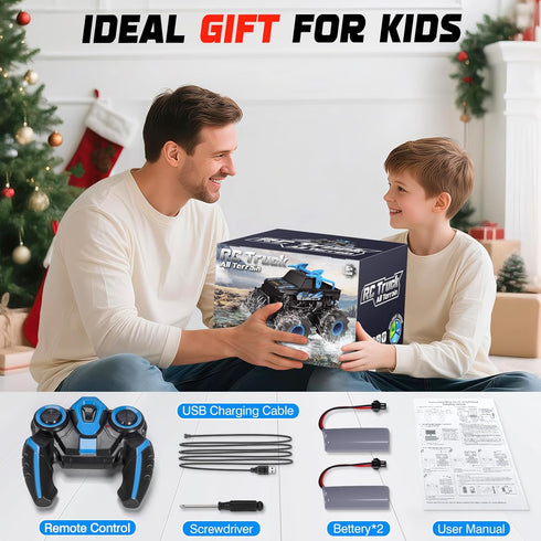 1:16 2.4GHz 4WD 2 6, 7, 8, 9, 10, 11, 12 BainGesk Waterproof Remote Control Monster Truck Toys, RC Car, All Terrain Car