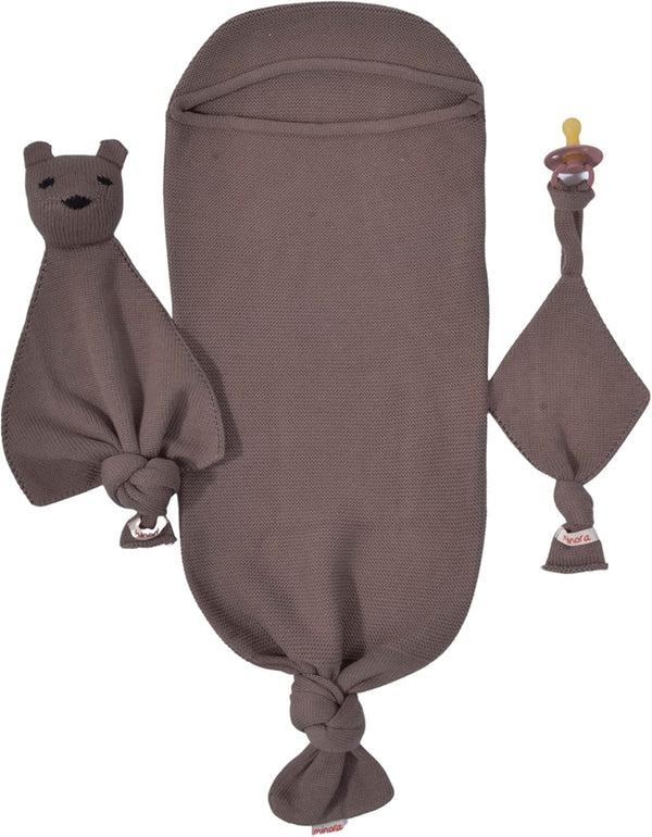 Minora Newborn Essentials Baby Swaddle Blanket Set, 1 Piece Set (1 Pacifier Holder,