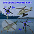 18.5 Inch 6 OTONOPI Aircraft Carrier Battleship Army Toys with Warships Fighter Jets Warplanes Helicopter, Military