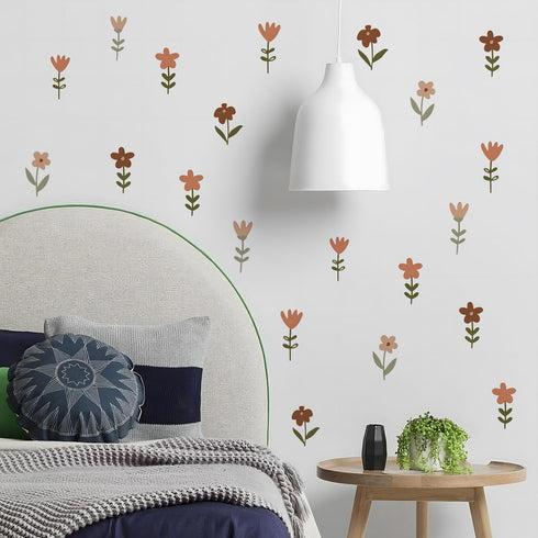 6 QUCHENG Boho Wall Stickers Girls Bedroom Removable Wall Decals Nursery Kids Room Decor Vinyl Murals DIY Cute
