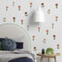 6 QUCHENG Boho Wall Stickers Girls Bedroom Removable Wall Decals Nursery Kids Room Decor Vinyl Murals DIY Cute