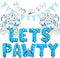 Dog Cat Birthday Party Supplies - Paw Print Balloons, Sequined Balloons, Happy Birthday Banner Decoration