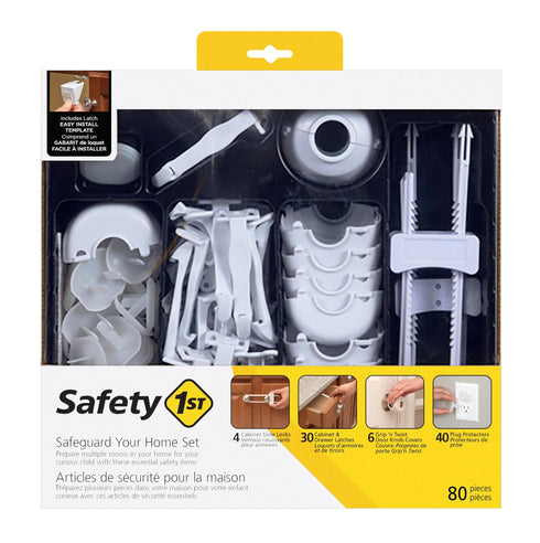 Safety 1st Home Safeguarding and Childproofing Set - 80 Pcs, White