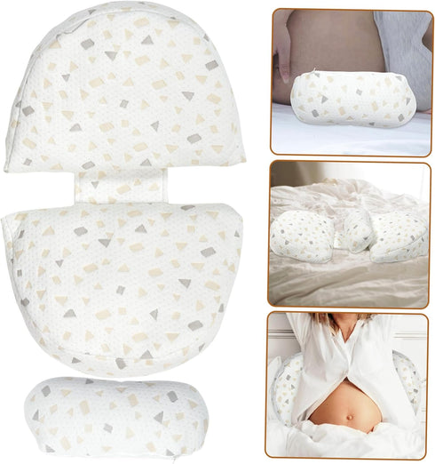 Totority Pregnancy Pillow for Women U-Shaped Maternity Pillow Lumbar Support for Pregnant Breastfeeding and Back Pain