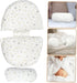 Totority Pregnancy Pillow for Women U-Shaped Maternity Pillow Lumbar Support for Pregnant Breastfeeding and Back Pain