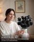 TYCOLE Sets, 8-12 (512Pcs) Black Roses Flowers Building Artificial Bouquet Botanical Collection Building Blocks