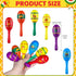36 6 Hungdao Pcs Mini Mexican Fiesta Wooden Maracas Bulk Designs Wooden Maracas Noisemaker for Fiesta Party Favors