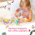 Merka Bath Books for Toddlers - Set of 36 Floating Flashcards with Letters and Numbers for Learning Activities in Bath