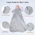 david's kids Muslin Cotton Baby Sleep Sack 6-12 Months, 2 Pack, 100% Cotton, TOG 0.5, White & Grey, Soft Wearable