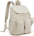 G4Free Backpack Diaper Bag for Moms Dads Travel Baby Bag with Pacifier Case & Insulated Pockets,Beige