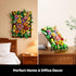 Set (1067 Pretty Spring Flower Sea Bouquet Building for Adults - Botanicals Building Kit Gifts for Valentine's