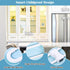 12 Packs Baby Proofing Sliding Cabinet Locks, Adjustable U-Shaped Child Safety Latches for Handles, Knobs, Drawers