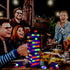 Ahuimeius 54 Piece Glow Tumble Tower Board Games, Glow in The Blacklight Tumble Tower, Indoor/Outdoor Board Game