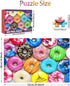 500 Piece Jigsaw Puzzles Donuts for Adults, Teens, and Kids - Happy Family Gift Idea