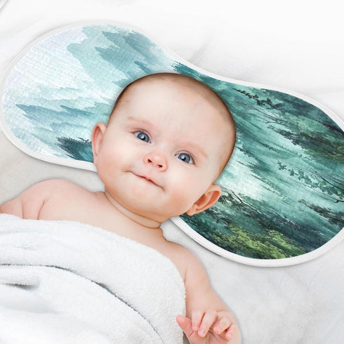 YETTASBIN Mountain Muslin Baby Burp Cloth, Super Soft Absorbent Cotton Burp Rag Baby Bibs Feeding Cloth for Newborn
