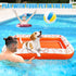 55x35/60x35 Inch 110/220 Lbs Large Dog Pool Float, Dog Float Raft for Pool Lake River, Puncture Proof Dogs Floatie Boat