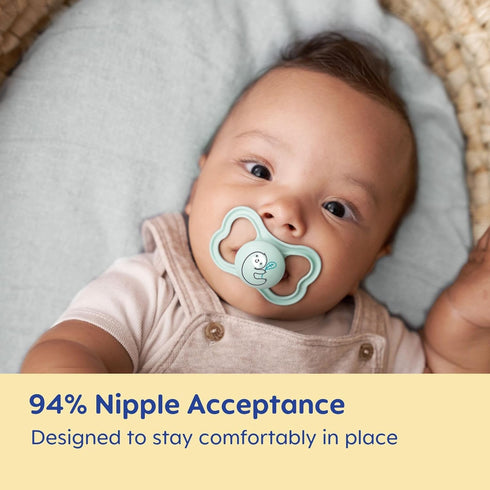 MAM Air Night & Day Baby Pacifier, Glows in The Dark, 3 Pack, for Sensitive Skin, 6-16 Months