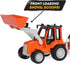 7-Inch 3+ Driven by Battat Backhoe Loader Toy with Lights & Sounds, Movable Parts, Construction Vehicle for Boys