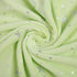 Soft Minky Baby Blanket for Boys Girls, Star and Moon Printed 30 x 40 Inch Receiving Blanket (Green)