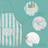Kid Apron and Chef Hat Set, 3 Pcs Children Cooking Baking Set for Girls, Boys