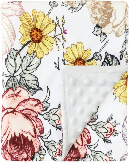 HNHUAMING Floral Crib Sheet,Baby Blanket,Changing Pad Covers