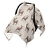 Mazeann Retro Vintage Deer Moose Elk Car Seat Cover Baby Breathable Soft Infant