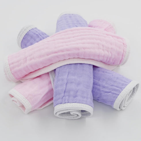 Pack 4 6 20 10 Inches 100% 4 Pack) Synrroe Burp Cloths Large, Muslin Burp Cloths for Baby Girls, of Extra Absorbent