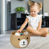 PandaEar Cotton Rope Baby Basket, Baby Gift Basket Nursery Laundry Organizer with Cute Bear Design for Storage Infant