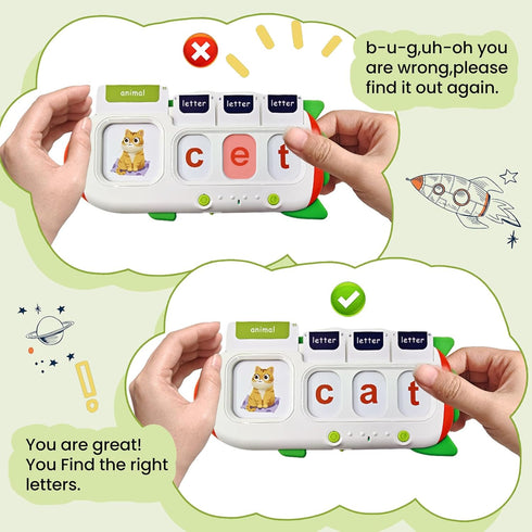 Talking Flash Cards for Toddlers 2-5, Sight Words Game, Montessori Educational Speech Therapy Toy for Age 3-8