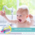 Set Set, Pack 10, (010-1201) Spasilk Washcloth Wipes for Newborn Boys and Girls, Soft Terry Washcloth of Aqua Bubbles