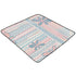 EtherSpher 1-Piecing 50'' 50''alfombrillas Boho Pink Blue Vintage Flowers Large Sturdy mat for Baby to Play on Floor