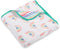LollyBanks Muslin Baby Quilt, 100% Cotton 6-Layer Soft Baby Blanket for Boys
