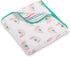 LollyBanks Muslin Baby Quilt, 100% Cotton 6-Layer Soft Baby Blanket for Boys