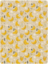 miaozhen 1 Pack 52x28 Cotton Baby Crib Sheets Soft Yellow Bananas Fruit Khaki Crib Mattress Sheet for Nursery Decor