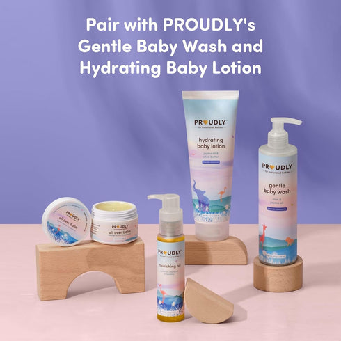 2-Pack (3 oz PROUDLY Nourishing Baby & Hair Oil by Gabrielle Union & Dwyane Wade, Baby Oil Gel for Dry, Sensitive Skin