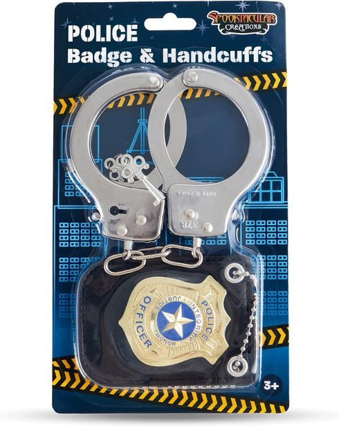 Spooktacular Creations Police Pretend Play Toy Set, Detective Role Play Accessory for Classroom Dress Up
