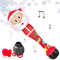 Light Up Christmas Santa Bubble Wand - 14 Inch Bubble Blower with Lights & Sound Effects for Kids
