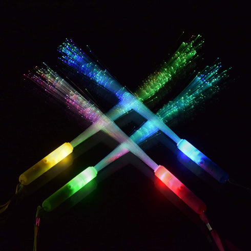 M.best 12pcs Glow Sticks Party Supplies - 3 Modes Colorful Flashing LED Light Up Glow Wands for Party Favors