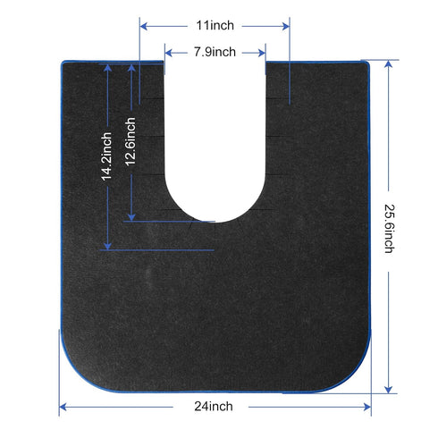 HBGOTL Commode Bathroom(4 Pack, Upgrade Round Potty Training Mats for Boys, Toilet Training Mats, Potty Training Toilet