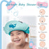 Baby Shower Cap Shield, Shower Cap for Kids, Visor Hat for Eye and Ear Protection for 0-9 Years Old Children,Cute whale shape Makes the Baby Bath More Fun (Blue)