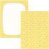 miaozhen 1 Pack 52x28 Cotton Crib Sheets for Baby Boys Girls Soft Comfy Anime Goat Pastel Yellow Children Crib Sheet