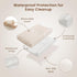 2 Pack 32x16 inches Konssy Muslin Changing Pad with Waterproof Lining Foam, Includes Soft & Cotton Cover, Baby Diaper