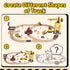 68PCS Set Set 2-4, Playset 3 Lehoo Castle Wooden Train - Toy Train for Toddlers Wooden Train Track for Kids w/Crane