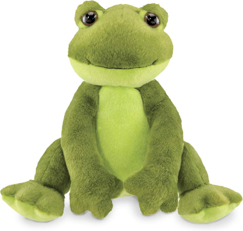 Bearington Ribbity Plush Frog Stuffed Animal - 8.5" Realistic Soft Green Tree